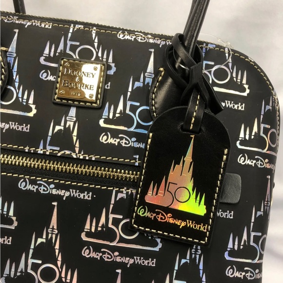 Dooney & Bourke Disney World 50th Anniversary Castle Dome Satchel Purse Bag - Picture 6 of 6